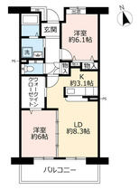 ＵＲアーバンラフレ虹ヶ丘南 0080302 ｜ 愛知県名古屋市名東区植園町２丁目（賃貸マンション2LDK・3階・63.66㎡） その2