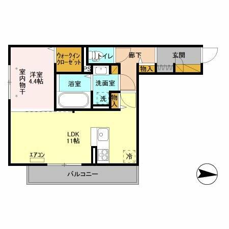 セジュール柏の葉 305｜千葉県柏市十余二(賃貸アパート1LDK・3階・42.43㎡)の写真 その2