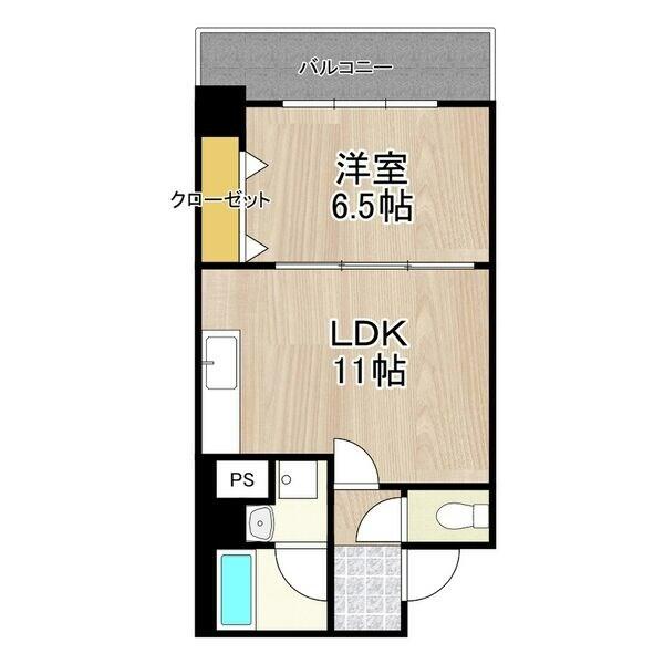 大阪府大阪市西区南堀江３丁目(賃貸マンション1LDK・14階・34.98㎡)の写真 その2