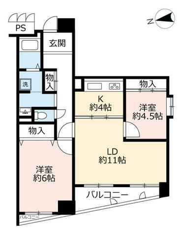 同じ建物の物件間取り写真 - ID:223032495104