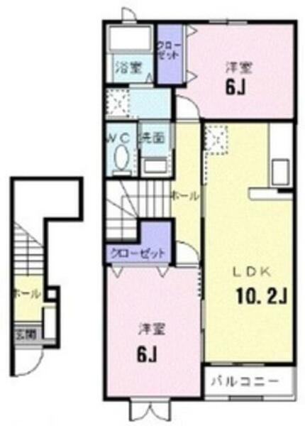 マ・メゾン｜埼玉県川口市大字峯(賃貸アパート2LDK・2階・57.02㎡)の写真 その2