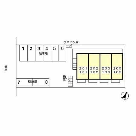 ユートリア 105｜福井県福井市下馬１丁目(賃貸アパート1R・1階・30.03㎡)の写真 その3