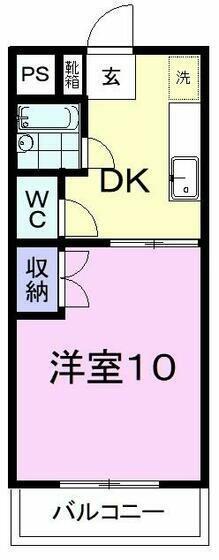 マンションクローバー 303｜静岡県富士市蓼原(賃貸マンション1DK・3階・30.71㎡)の写真 その2