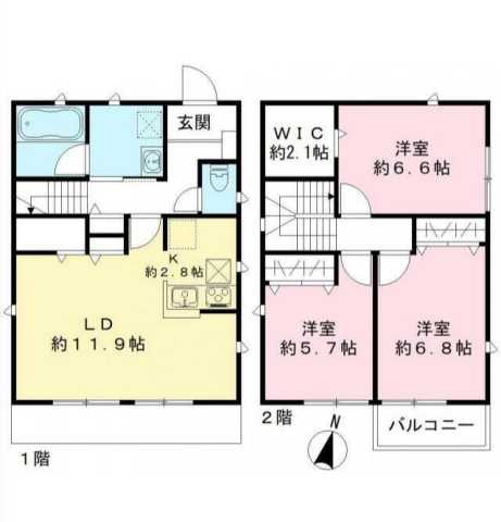 同じ建物の物件間取り写真 - ID:213101266782