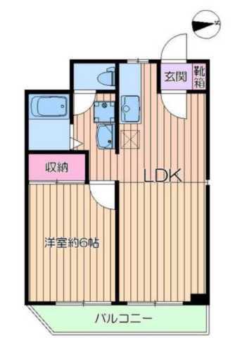 ツイン・コート　Ｅ棟 705｜東京都江戸川区西葛西３丁目(賃貸マンション1LDK・7階・38.88㎡)の写真 その2