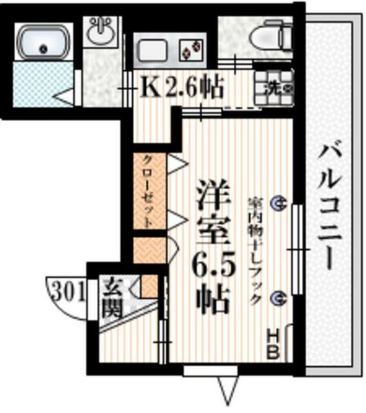 Ｍａｉｓｏｎ　ｄｅ　Ｒｉｃｈｅｓｓｅ 301｜東京都新宿区富久町(賃貸マンション1K・3階・25.34㎡)の写真 その2