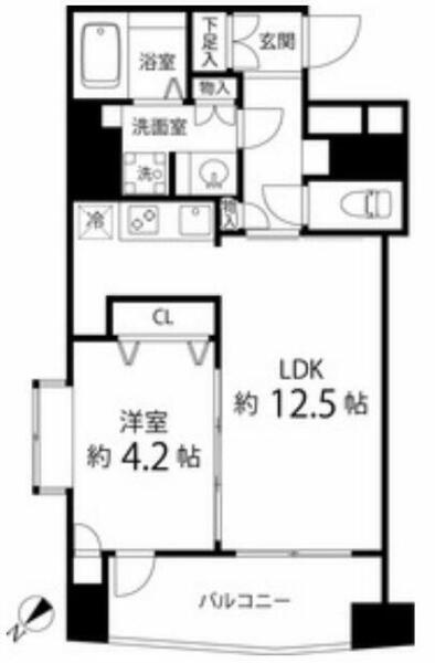 レニール本駒込 201｜東京都文京区本駒込２丁目(賃貸マンション1LDK・8階・40.20㎡)の写真 その2