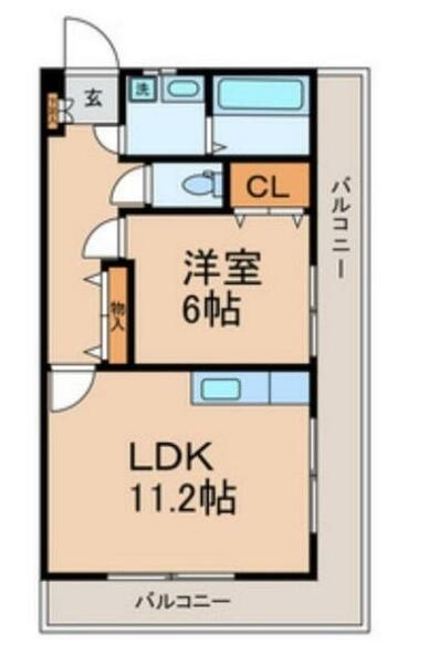 Ｄ－ハウス６｜東京都葛飾区新宿５丁目(賃貸マンション1LDK・2階・45.14㎡)の写真 その2