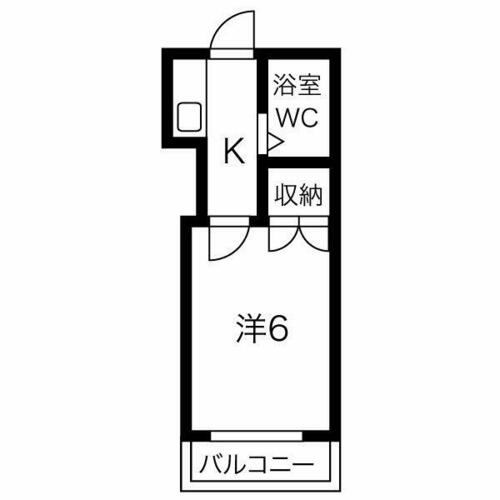 レオパレス植田第２の間取り