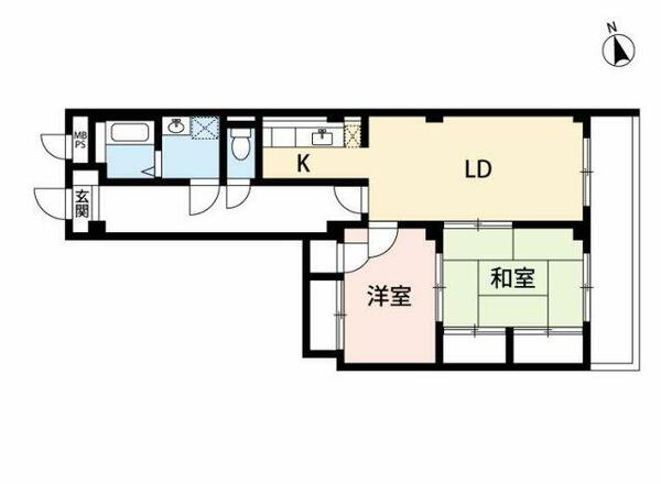 イーストコート町屋 402｜東京都荒川区町屋８丁目(賃貸マンション2LDK・4階・66.87㎡)の写真 その2