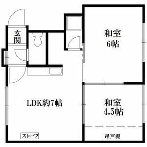 ３５７テイネ 202｜北海道札幌市手稲区前田一条１２丁目(賃貸アパート2DK・2階・37.95㎡)の写真 その2