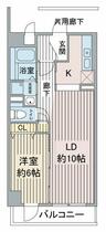 石川橋セブン 412 ｜ 愛知県名古屋市昭和区五軒家町（賃貸マンション1LDK・4階・45.00㎡） その2