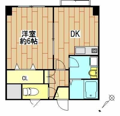 サワーハイム 104｜千葉県千葉市花見川区花園２丁目(賃貸マンション1DK・1階・29.38㎡)の写真 その2