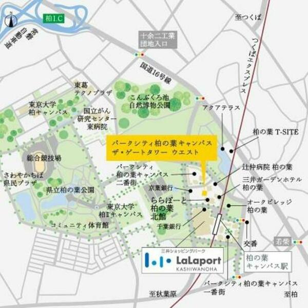 パークシティ柏の葉キャンパス　ザ・ゲートタワー　ウエスト 3509｜千葉県柏市若柴(賃貸マンション2LDK・35階・69.36㎡)の写真 その4