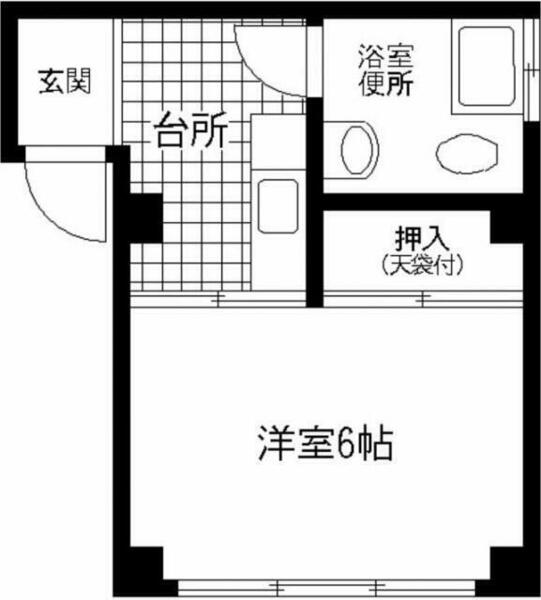 東京都葛飾区東金町１丁目(賃貸マンション1K・4階・22.00㎡)の写真 その2