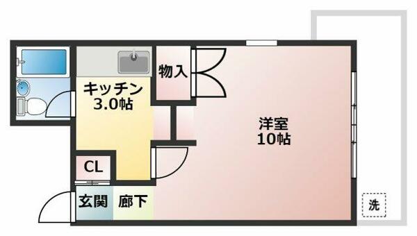 パティオ遊 506｜沖縄県宜野湾市伊佐２丁目(賃貸アパート1K・5階・29.65㎡)の写真 その2