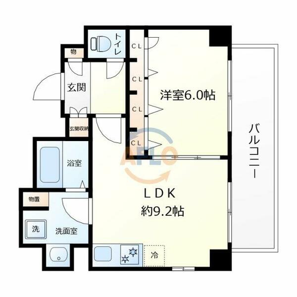 レジェンドール大阪天満Ｇレジデンス｜大阪府大阪市北区天満２丁目(賃貸マンション1LDK・14階・39.68㎡)の写真 その2