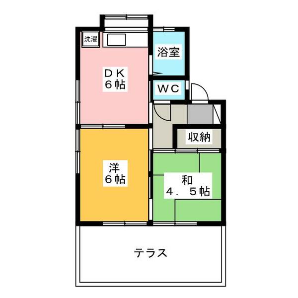 コーポアスカ 1-2｜東京都西東京市富士町１丁目(賃貸アパート2DK・1階・35.24㎡)の写真 その2