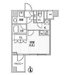 オルタナ神楽坂Ⅱ（ＡＬＴＥＲＮＡ神楽坂Ⅱ） 510｜東京都新宿区西五軒町(賃貸マンション1K・5階・25.01㎡)の写真 その2