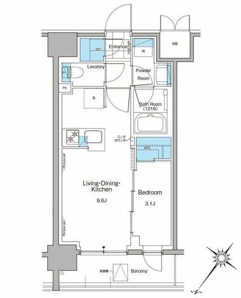 ルフォンプログレ西大井プレミア 907｜東京都品川区西大井１丁目(賃貸マンション1LDK・9階・32.39㎡)の写真 その2