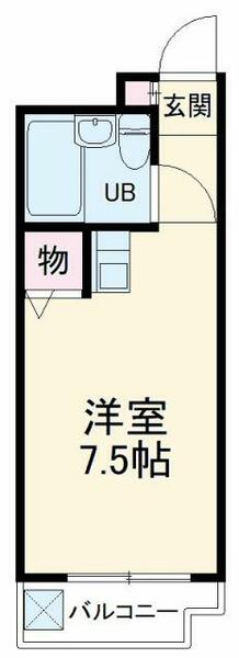 サンステージ 103｜埼玉県さいたま市浦和区領家６丁目(賃貸マンション1R・1階・18.45㎡)の写真 その2