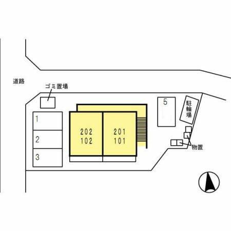 ランシェ 102｜岐阜県岐阜市東川手１丁目(賃貸アパート1LDK・1階・32.37㎡)の写真 その3