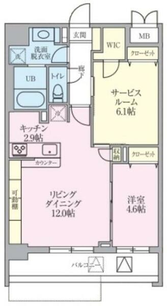 Ｃａｌｍ　Ｒｅｓｉｄｅｎｃｅ　Ｐｒｏｌｏｇｕｅ｜埼玉県戸田市本町４丁目(賃貸マンション1SLDK・2階・59.00㎡)の写真 その2