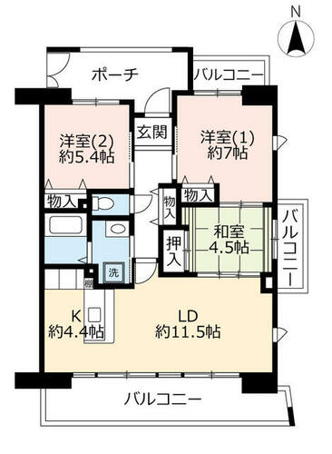 同じ建物の物件間取り写真 - ID:227082508538