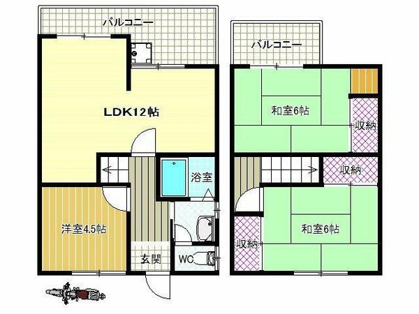 三宅西２丁目貸家｜大阪府松原市三宅西２丁目(賃貸一戸建3LDK・--・63.58㎡)の写真 その2