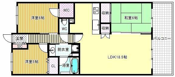 ライオンズ柏原駅前クラウンスクエア｜大阪府柏原市上市４丁目(賃貸マンション3LDK・6階・76.24㎡)の写真 その2