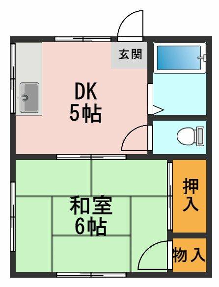 東京都江戸川区東小岩３丁目(賃貸アパート1DK・2階・24.70㎡)の写真 その2