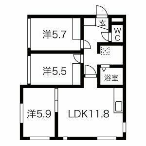 澄川コートの間取り