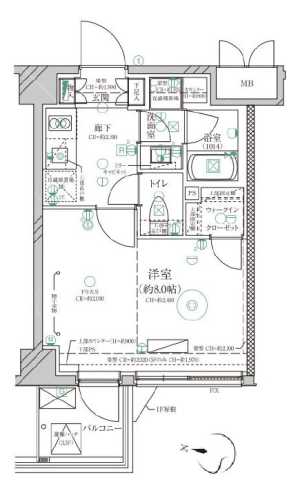 同じ建物の物件間取り写真 - ID:213103406320