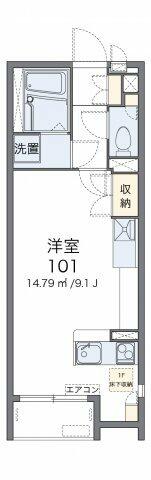 レオネクストＣＲＥＡ南館｜大阪府大阪狭山市半田６丁目(賃貸アパート1R・2階・26.50㎡)の写真 その2