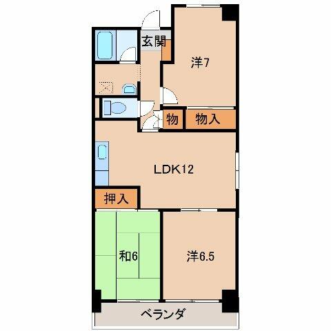 プレミール石川｜和歌山県和歌山市西釘貫丁２丁目(賃貸マンション3LDK・2階・70.20㎡)の写真 その2