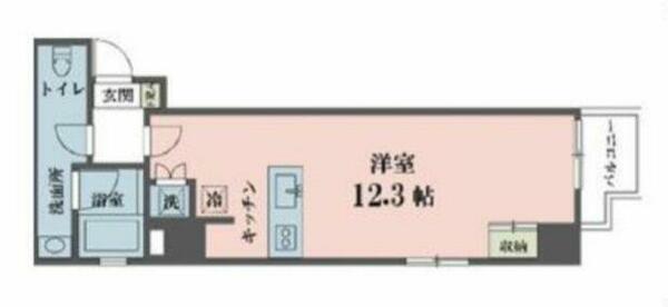 東京都新宿区愛住町(賃貸マンション1R・9階・32.30㎡)の写真 その2
