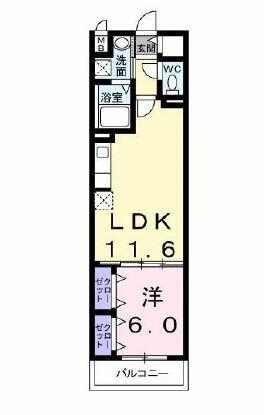 東京都世田谷区三宿２丁目(賃貸マンション1LDK・3階・42.71㎡)の写真 その2