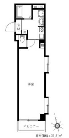 同じ建物の物件間取り写真 - ID:213103760794