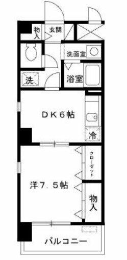 キリンコンプリート｜大阪府大阪市中央区備後町１丁目(賃貸マンション1DK・6階・36.19㎡)の写真 その2