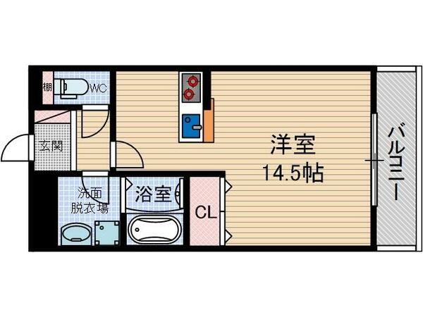 大阪府摂津市新在家２丁目(賃貸マンション1R・2階・36.00㎡)の写真 その2