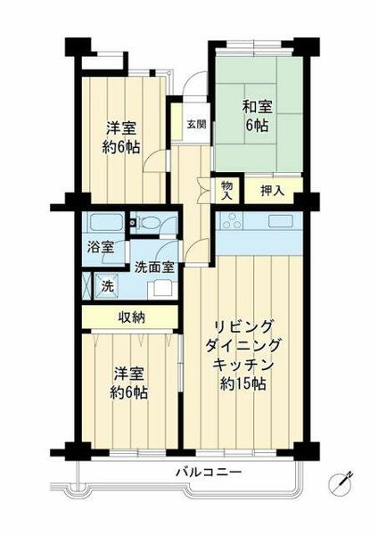 入船西エステート｜千葉県浦安市入船２丁目(賃貸マンション3LDK・10階・80.88㎡)の写真 その2