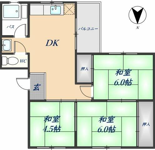 同じ建物の物件間取り写真 - ID:227075666415