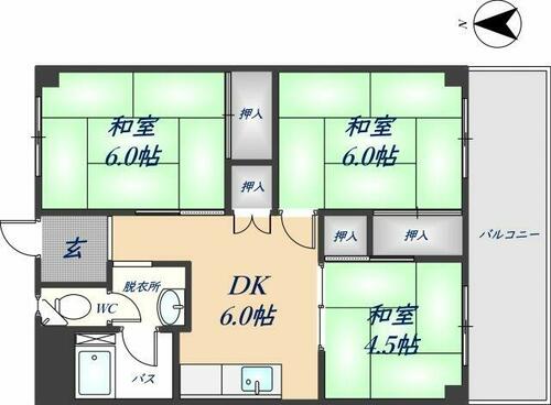 同じ建物の物件間取り写真 - ID:227075666349