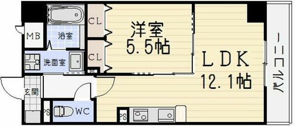 Ｗｉｓｔｅｒｉａ（ウィステリア） 00302｜愛知県名古屋市東区相生町(賃貸マンション1LDK・3階・40.53㎡)の写真 その2