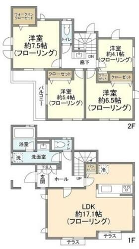 同じ建物の物件間取り写真 - ID:214054496494