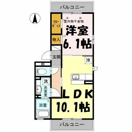 東京都北区浮間２丁目(賃貸アパート1LDK・2階・40.04㎡)の写真 その2