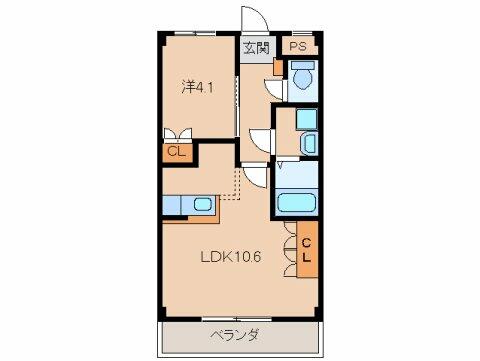 和歌山県和歌山市湊１丁目(賃貸アパート1LDK・1階・36.00㎡)の写真 その2