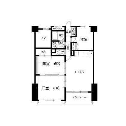 第一冨久屋マンション 202｜愛知県名古屋市名東区一社１丁目(賃貸マンション3LDK・2階・72.70㎡)の写真 その2