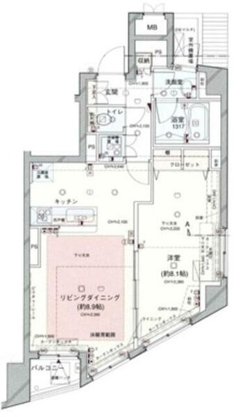 コンシェリア・デュー東十条｜東京都北区東十条２丁目(賃貸マンション1LDK・3階・50.81㎡)の写真 その2