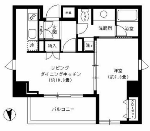 同じ建物の物件間取り写真 - ID:213101193853